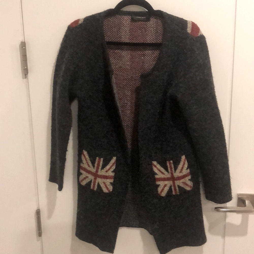 Union Jack cardigan sweater